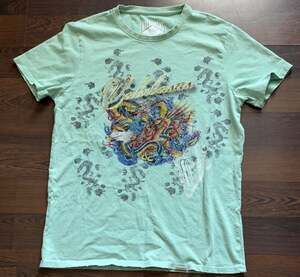 Valabasas Vintage Rhinestone Dragon Eagle T-Shirt M
